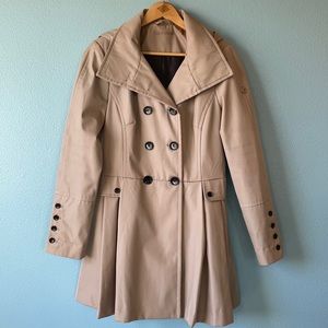 Calvin Klein Double Breasted Hooded Raincoat